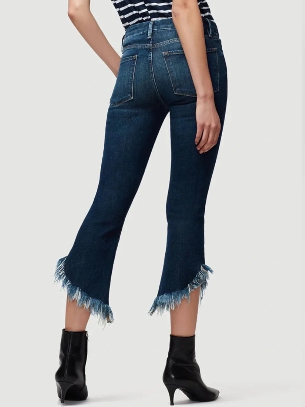 Frame Le Crop Mini Boot With Frayed Hem - Size 26 - Picture 2 of 10